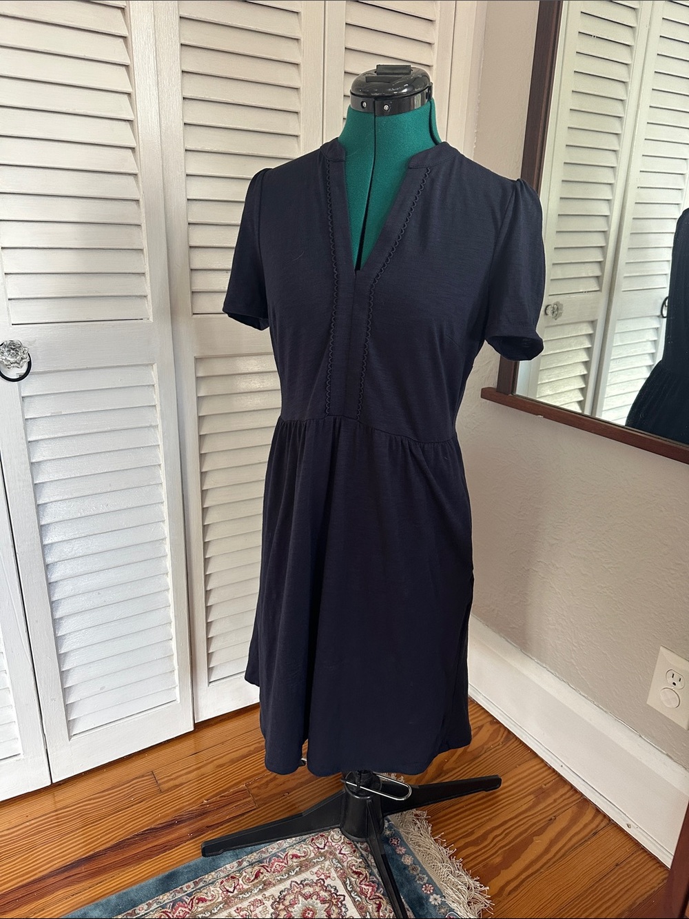 Boden Blue Naomi Short Jersey Dress View 2